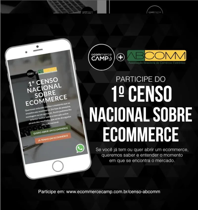 Apresentação do Censo do E-commerce da ABCOMM no palco